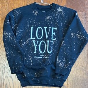 Bleached crewneck sweatshirt